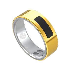 Smart Ring Health Tracker Fitness Ring Heart Rate Blood Oxygen Sleep Monitor Smart Ring For Men Women (Option: Gold-13)