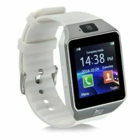 Bluetooth Smart Watch w/Camera Waterproof Phone Mate For Android Samsung iPhone (Option: White)