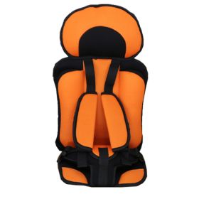 Infant Safe Seat Mat Portable Baby Safety Seat Children's Chairs Updated Version Thickening Sponge Kids Car Stroller Seats Pad (Option: Orange)