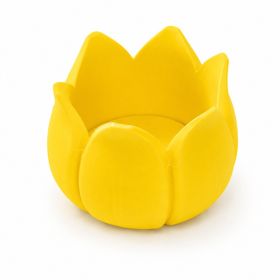 Tulip Flower Mahjong Dice Tray, 3D Printed Dice Holder For Mahjong Game Night, Decorative Table Accessory, Colorful Game Room Decor (Option: PLA-Yellow)