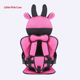 Infant Safe Seat Mat Portable Baby Safety Seat Children's Chairs Updated Version Thickening Sponge Kids Car Stroller Seats Pad (Option: Rose red calf)