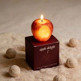 Fruit Inspired Scented Candles, Fruit Shape, Creative Design, Cute Home Accessory, Perfect For Adding A Unique Touch To Your Living Space. (Option: Take a Bite Of the Red Apple)