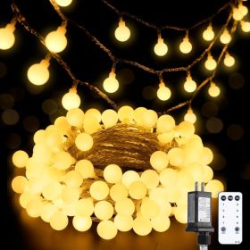 LED Globe String Lights Indoor Bedroom, 33ft Classroom Lights (Option: White)