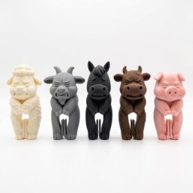 Cute Farm Animal Bag Clip, 3D Printed Snack Bag Sealing Clip, Animal Food Storage Clip For Chips, Cereal, Coffee & Kitchen Organization, 1PC (Option: Sheep  1PC-PLA)