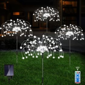 4 Pack Solar Garden Lights, 120 LED Cool White Waterproof String Lights (Option: White)