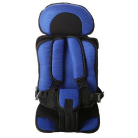 Infant Safe Seat Mat Portable Baby Safety Seat Children's Chairs Updated Version Thickening Sponge Kids Car Stroller Seats Pad (Option: Blue)