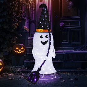 Replace 94400163 4ft  Ghost 1 00LED Lighted Outdoor Halloween Decorations (Option: Default)