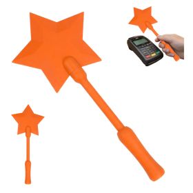 Star Magic Wand Credit Card Holder, Fantasy Star Shaped Card Display Stick, Creative Payment Assistant Wand For Events, Parties And Daily Use (Option: Orange-Plastic-1PC)