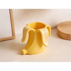 Banana Shape Desktop Storage Container, 3D Printed Organizer Cup For Pens Makeup Brushes And Small Items (Option: PLA-1  Banana Shape Storage Conta)