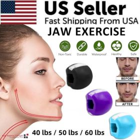 3PCS Jawline Exerciser Mouth Exercise Fitness Ball Neck Face Jaw Trainer Toning (Option: default title)