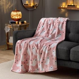 Halloween Lounge Throw, 60 X 70 (Option: Pink)