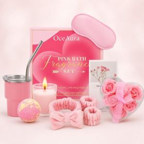 OCEAURA Pink Bath Aroma Gift Set, 1 Set (Option: 1 Set)