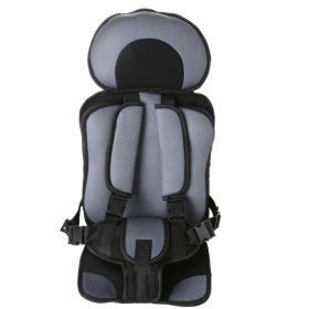 Infant Safe Seat Mat Portable Baby Safety Seat Children's Chairs Updated Version Thickening Sponge Kids Car Stroller Seats Pad (Option: Gray)