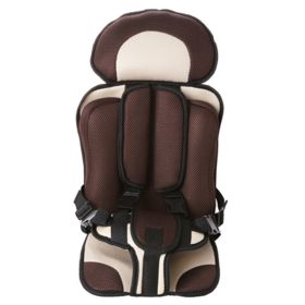 Infant Safe Seat Mat Portable Baby Safety Seat Children's Chairs Updated Version Thickening Sponge Kids Car Stroller Seats Pad (Option: BROWN)