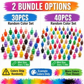 30PCS 40PCS Mini Hand Gesture Figurines, Random Color 3D Printed Funny Desk Decor, 1.18in Tiny Novelty Gift (Option: 40PCS-Random Color Mix)