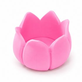 Tulip Flower Mahjong Dice Tray, 3D Printed Dice Holder For Mahjong Game Night, Decorative Table Accessory, Colorful Game Room Decor (Option: PLA-Pink)