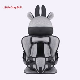 Infant Safe Seat Mat Portable Baby Safety Seat Children's Chairs Updated Version Thickening Sponge Kids Car Stroller Seats Pad (Option: Grey calf)