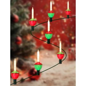 7.5FT Christmas Bubble String Lights With 7 LED Red Green Bubble Lights (Option: MULTICOLOR)