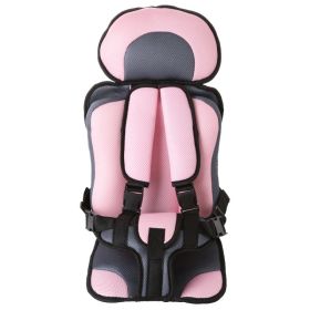 Infant Safe Seat Mat Portable Baby Safety Seat Children's Chairs Updated Version Thickening Sponge Kids Car Stroller Seats Pad (Option: Pink)