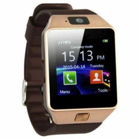 Bluetooth Smart Watch w/Camera Waterproof Phone Mate For Android Samsung iPhone (Option: Gold)